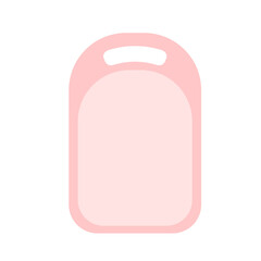 Pink cutting board illustration