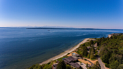 view of the sea from the beach