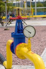 Pipeline equipment of a natural gas compressor station