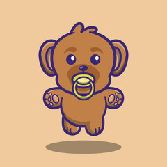 Cute honey bear baby 