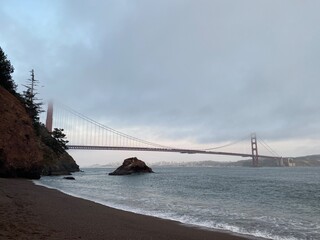 Golden Gate Bridge from Kirby Beach