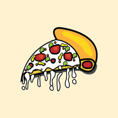 illustration of a pizza
