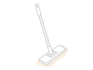 フローリングワイパーのイラスト