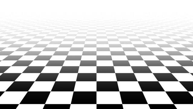Abstract CGI checkered surface moving, 3d motion background, 4k seamless loop