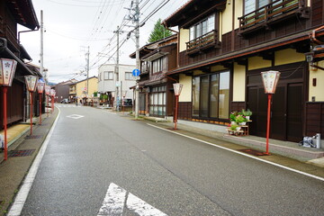 City view of Etchuu Yao in Toyama, Japan - 日本 富山 越中八尾 街並み