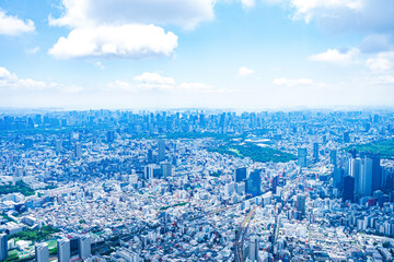 Aerial photograph of central Tokyo