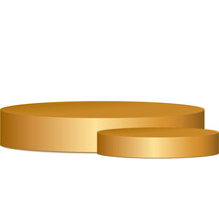 3d gold podium display