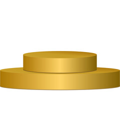 gold podium display
