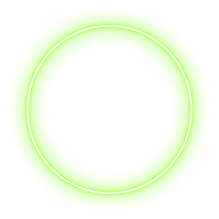 neon circle frame with light effect