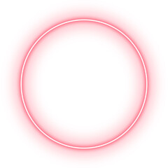 neon circle frame