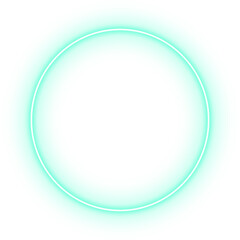 neon circle frame