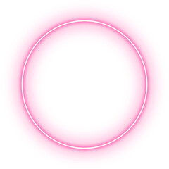 neon circle frame