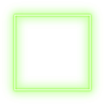 square neon frame