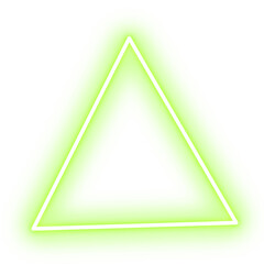 green neon triangle