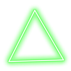 green neon triangle