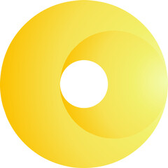 Golden circle logo. Simple golden circle vector illustration for logo, icon, sign, symbol, badge, item, label, emblem or design. Gold circle