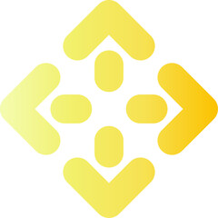 Golden zoom scale vector illustration for logo, icon, sign, symbol, badge, item, label, emblem or design