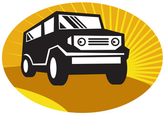 car suv road travel front