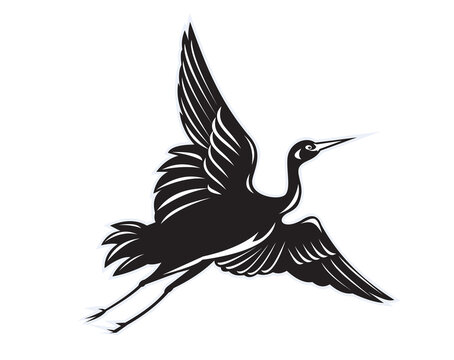 recommend clip art: Crane flying
