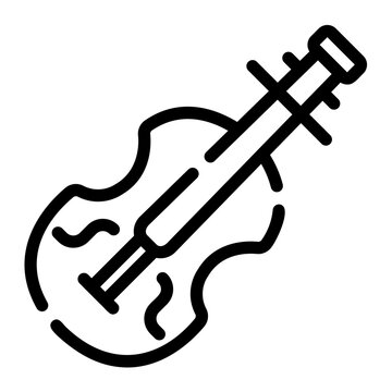 Violin Line Icon