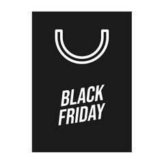 shopping bagb lack friday icon glyph