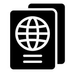 pasport glyph icon