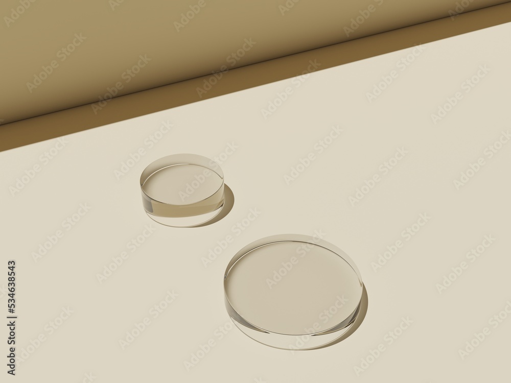 Poster 3d rendering. Abstract geometry shape background. podium minimalist mock up scene. 