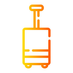 suitcase gradient icon