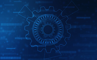 Process management, optimization operation, fix strategy industry, transmission gears wheel, software update status, Cog Gear Wheel on the technology abstract background