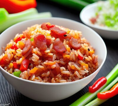 Charleston Red Rice Delicious Food Dish Recipe Close-up 