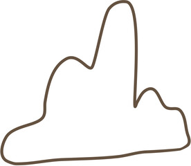 abstract boho outline doodle 
