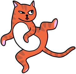 cute kitten cat cartoon illustration