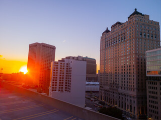 Downtown Detroit Sunset