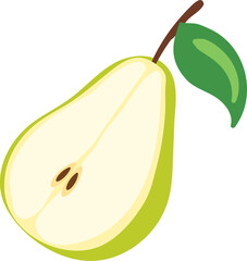 pear fruit illustration cartoon