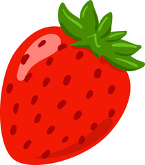 strawberry fruit illustration cartoon