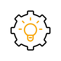 Creative idea icon. Simple element illustration. Creative idea concept outline symbol design.