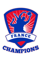 Rugby Player France  Champions
