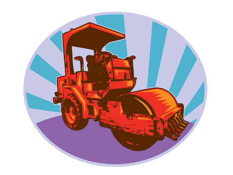 recommend clip art: road roller construction equipment