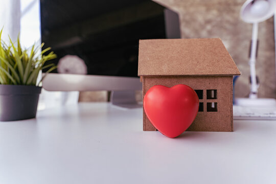 A red heart next to it has a sketch house and a red heart next to it. home buying ideas part of the dream