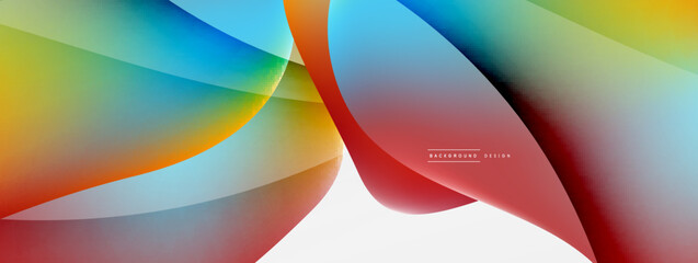 Abstract background. Fluid gradient color wave template for wallpaper, banner, background or landing
