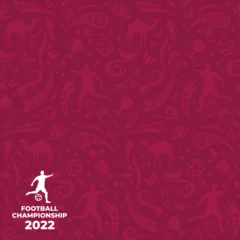 Fotobehang Football Background World Cup 2022 Vector © winner creative