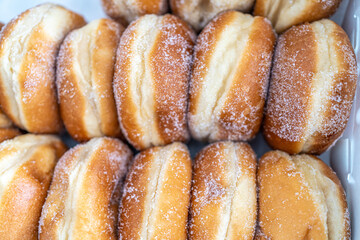 Pack of doughnuts served at a party