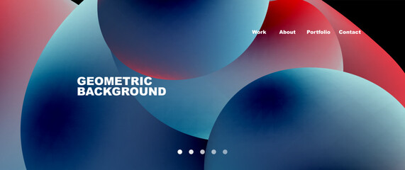 Fluid shapes vector abstract background