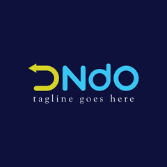 Trendy Undo logo concept on transparent background 