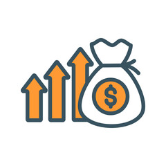 Return on Investment Vector Element Can Be Used For Accounting Return on Investment 