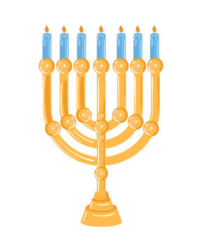 hanukkah menorah candles