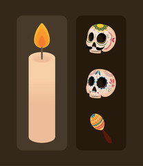 day of the dead, icons