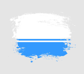 Elegant grungy brush flag with Altai Republic national flag vector