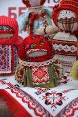 Ukrainian traditional motanka doll .