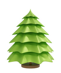 Christmas tree isolated